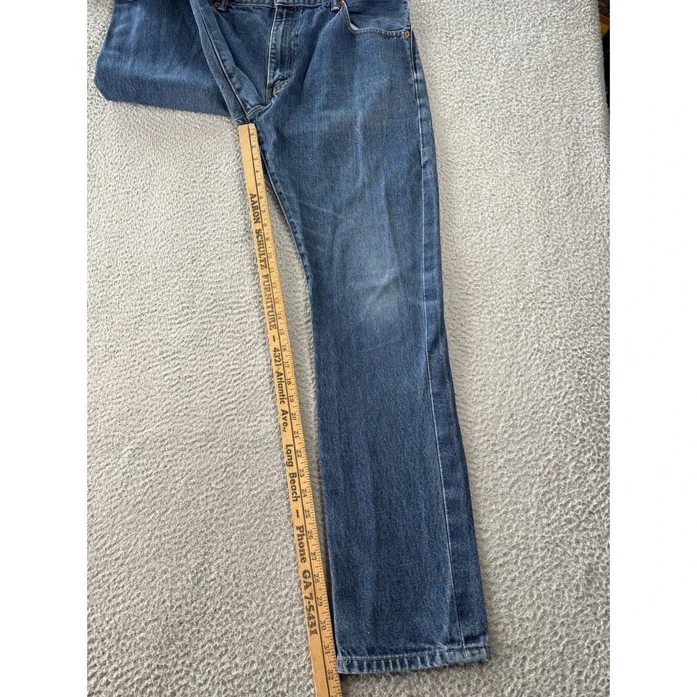 Levis 517 Jeans Mens 36x34 (Actual 34x32) Blue Western Bootcut Cowboy